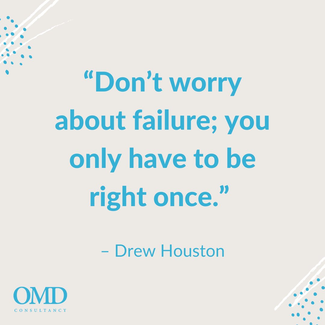 Sunday Quote 🙏

“Don’t worry about failure; you only have to be right once.” – Drew Houston
 
#quote #inspirationalquote #LouthChat