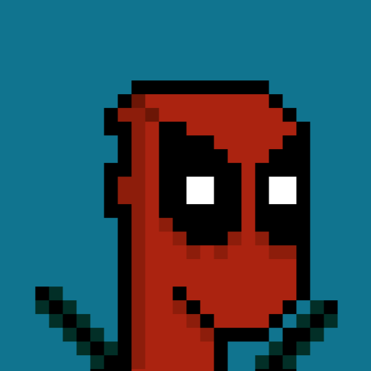 mister8bit's tweet photo. Just one Deadpool MegaPunk minted. When it's gone, it's gone.

https://t.co/MhQxtrkabp

#cryptoartist #nftcollector #nftart #NFTCommunity https://t.co/stdNP8RZms