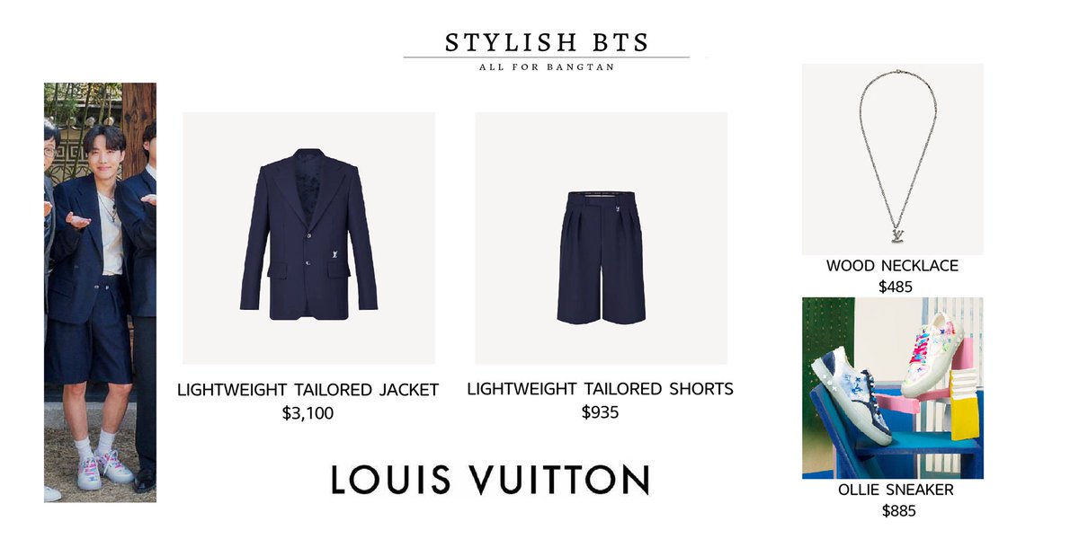 j-hope's closet (rest) on X: Hoseok's Louis Vuitton jacket, shorts and  trainers 210321 - You Quiz on the block #Jhope #제이홉 #Jhopefashion #BTS   / X