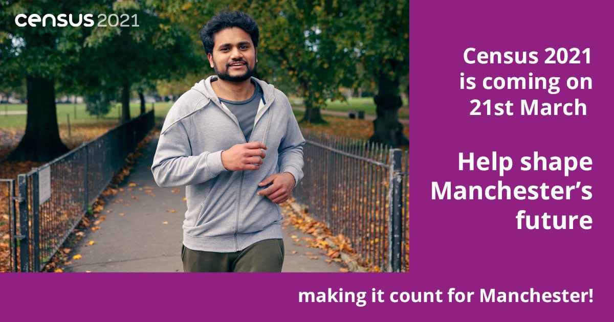 Today is #Census2021   #CensusDay  . It’s vital all of us in #Rusholme, and everywhere else complete @Census2021 - funding and provision for local services and charities depends on it. Make sure you’re counted! orlo.uk/yW2s1