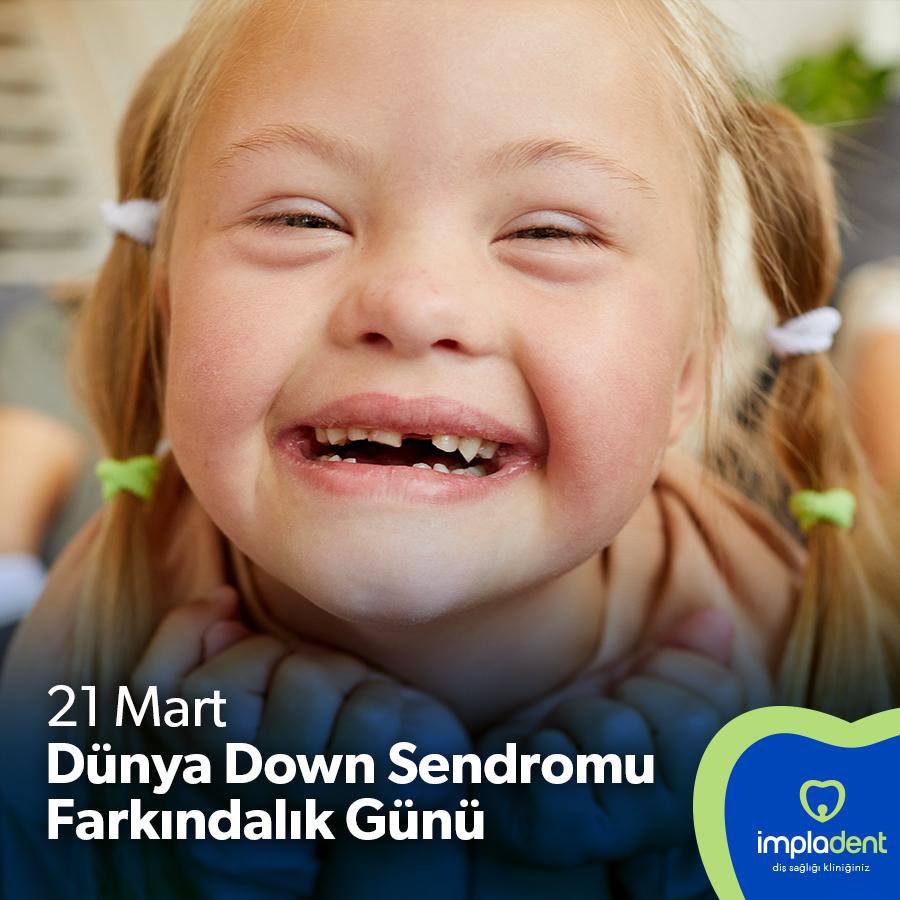 impladentdis's tweet photo. 21 Mart Dünya Down Sendromu Günü
Down sendromu hakkında duyarlılığı artırmak için 2011 yılında Birleşmiş Milletler kararı ile kabul edilmiş bir gündür.
#impladent @DownTurkiye #RengimizBelliOlsun #21Mart #21MartDownSendromuFarkındalıkGünü https://t.co/B9vdKai9hs