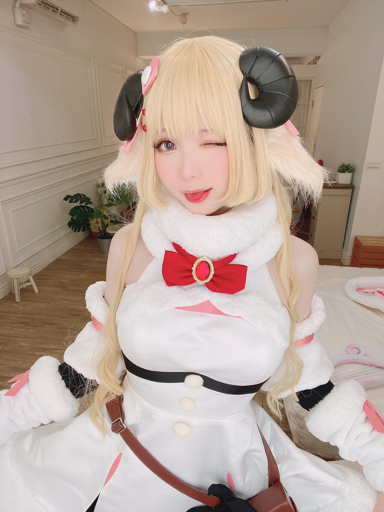 画像,わためぇ🥰❣️#角巻わため#コスプレ https://t.co/9F5hyPrP16。