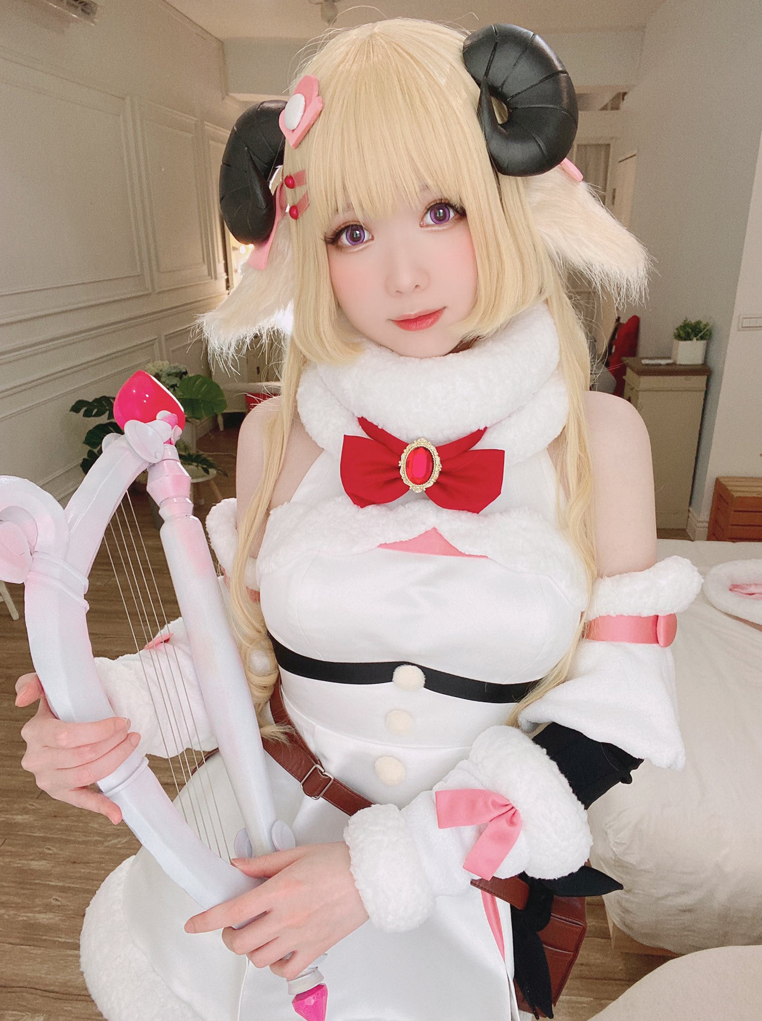 画像,わためぇ🥰❣️#角巻わため#コスプレ https://t.co/9F5hyPrP16。