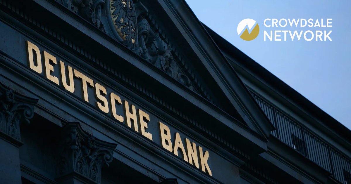 csn_platform's tweet photo. 🏦Germany's largest bank, Deutsche Bank, is developing a custodial service and tokenization platform. The services are designed for the bank's institutional clients. ☄️

#CROWDSALENETWORK  #btc #ieo #ido https://t.co/SoUPbKt6ez