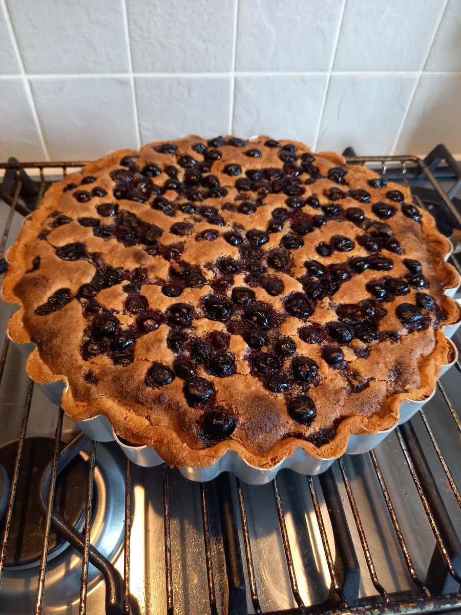Been busy already this morning (blueberry and almond tart) 👩‍🍳 #MasterChef