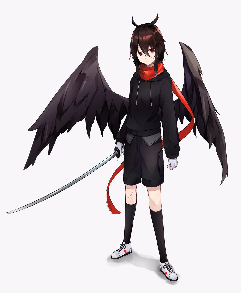 朱華 蓬莱 少年妖怪vtuber 新立ち絵公開ですぜ なんと超かっこいい翼が生えました イラストは凪乃ゆづ餅様 7747yuz に描いて頂きました 新人vtuber Vtuber立ち絵rt企画 Vtuberを発掘せよ Vtuberさんと繋がりたい T Co Za3psfmyfr