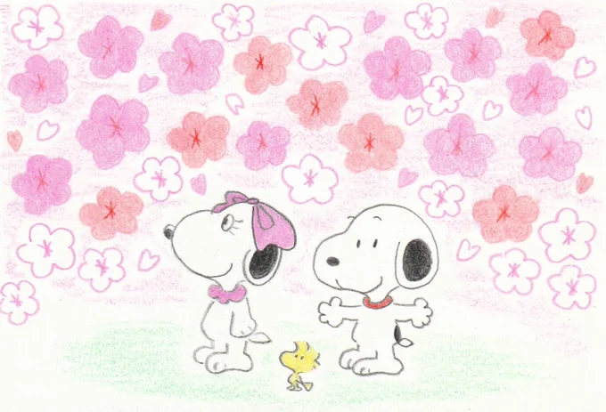 お花見いろいろ #Snoopy #Peanuts #スヌーピー #ビーナッツ 
