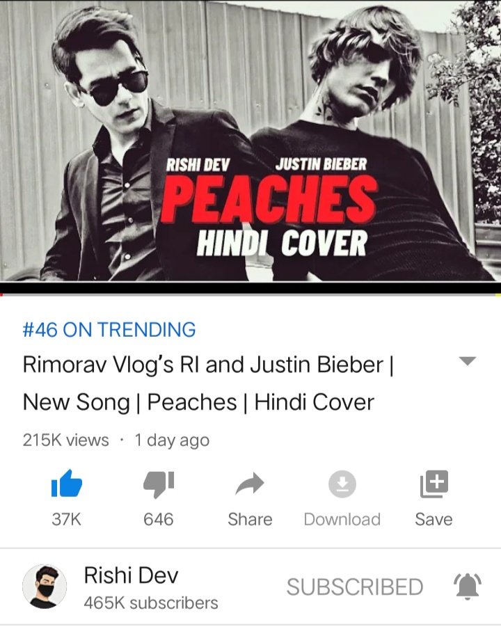 sahal_divisha's tweet photo. Woww!!
We can do it vamily!!
#RishiDevXJustinBieber 
#Peaches 
@Rishidev 
@justinbieber https://t.co/5IT3JbS1hk