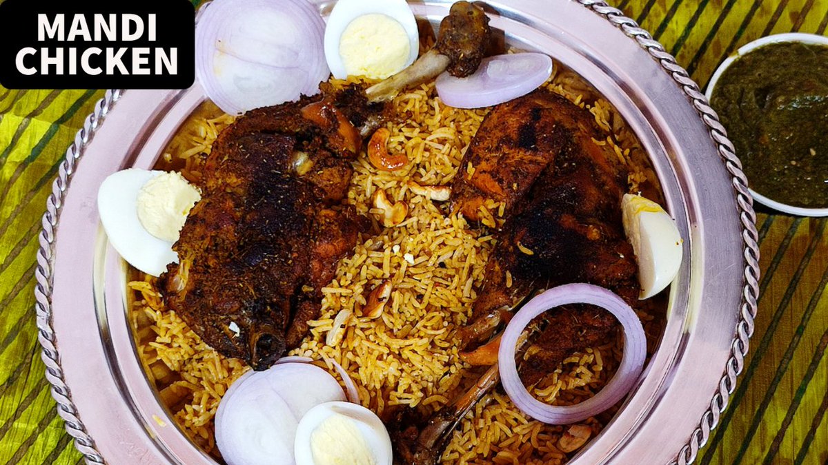 AshaThevar's tweet photo. Arabian Style Chicken Mandi Recipe is one of the best and most famous recipe around the world... 
Check out the detailed recipe on youtube...
Recipe link: https://t.co/VzctGWX0og
#Chickenmandi #Arabicstylecooking #Mandirecipe https://t.co/7MNwdGypkj
