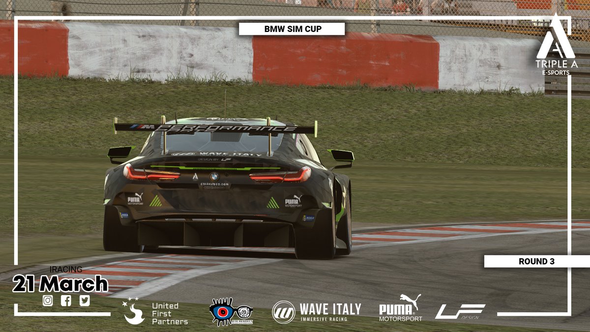 🏁BMW SIM Cup🇬🇧 Silverstone

Triple A Esports $217:  🇦🇺Jackson SH  / 🇫🇷 <a href="/RafaeleRezzag/">Rafaele Rezzag</a>  
Triple A Esports $218: 🇧🇪Amaury Bonduel /  🇪🇸 <a href="/ArturoMelgarSim/">ArturoMelgar</a>  
Triple A Esports $219:  🇩🇰<a href="/AndreasJochims1/">Andreas Jochimsen</a>    / 🇧🇪 <a href="/LemerayN/">lemeray nolan</a>  
Triple A Esports $220: 🇵🇹@rferreiraracer   / 🇨🇭 <a href="/Jimmy_Antunes/">Jimmy Antunes</a>