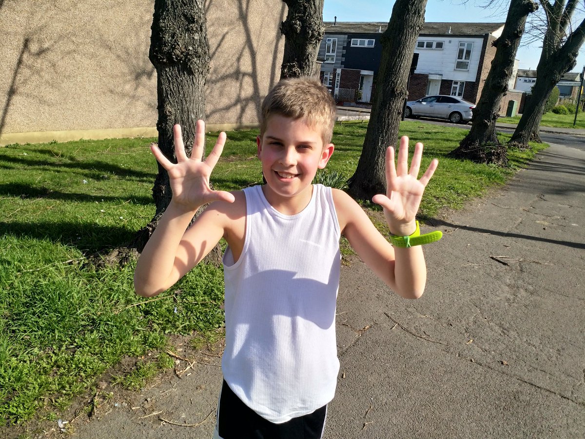 10k before he is 10. That was the goal, and today Jamie achieved it. Super proud of him for progressing towards this. The cold, rain, wind and snow that we have trained through. Running every Sunday, even though Park runs were cancelled.