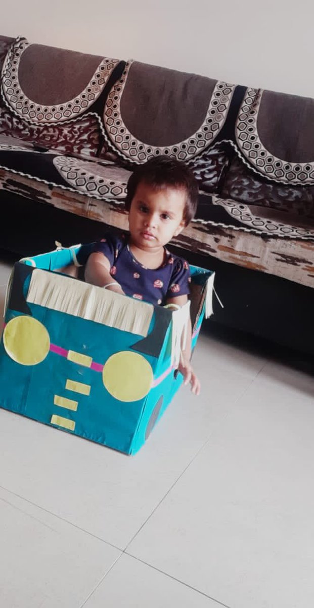 bharatmotwani9's tweet image. My Daughters First Car Made from Amazon Box. I #PledgeToReuse ♻️@amazonIN