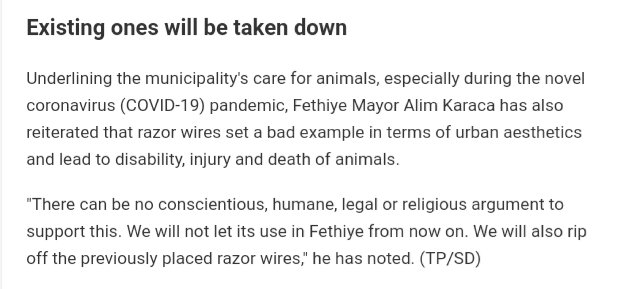 CherylMorrisW's tweet photo. 9) rip off the previously placed #razor #wires," he has noted." #Fethiye #Turkey 🇹🇷 #Fencing #EcologicalFencing #FenceEcology #HumaneDesign #SmallMammals #AnimalWelfare #GardenDesign #Conservation #Birds #Animals #Wildlife #Environment #RazorWire #Nature #Coexistence #GoodNews https://t.co/JykQlMd6dg