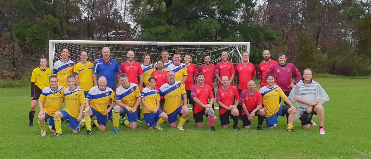 In very wet and windy conditions in
Sydney today the team lost 3-2 against Belrose-Terrey
Hills Raiders Soccer Club. Congrats to both teams for playing in the very tuff conditions. End of the day it was great promotion of #organandtissuedonation @DonateLifeToday @FootballAUS