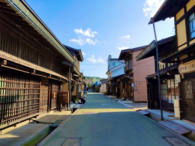 古い町並みのtwitterイラスト検索結果