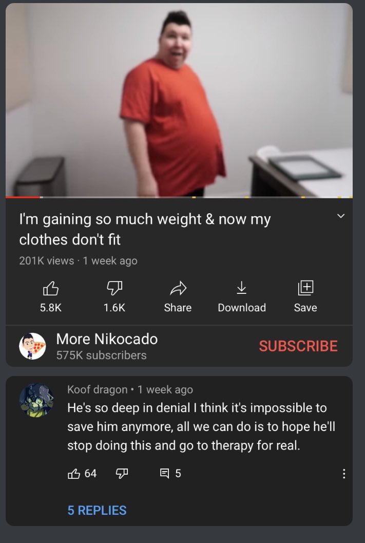 Nick avocado weight gain
