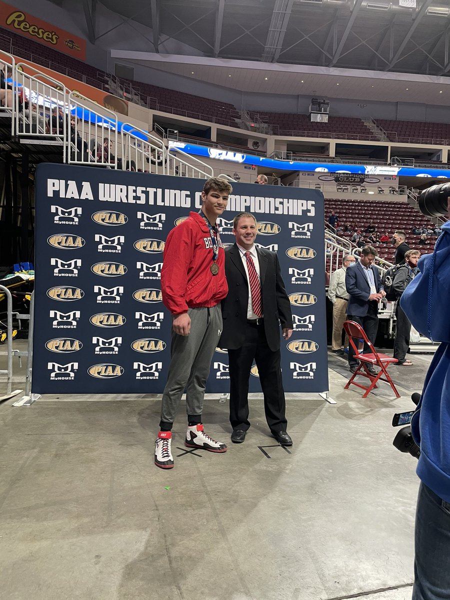 bellefontewrest's tweet image. Ethan Rossman 4th Place PIAA State Championships