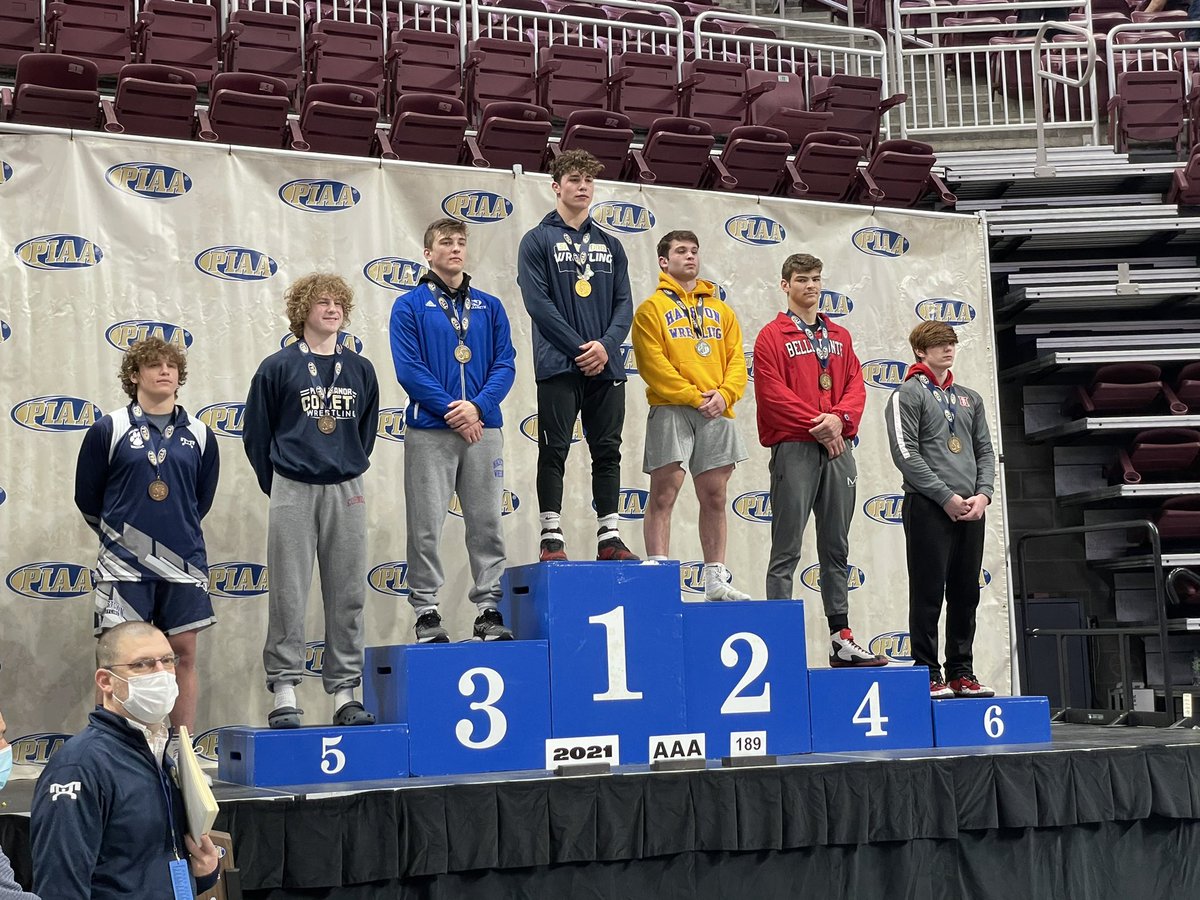 bellefontewrest's tweet image. Ethan Rossman 4th Place PIAA State Championships