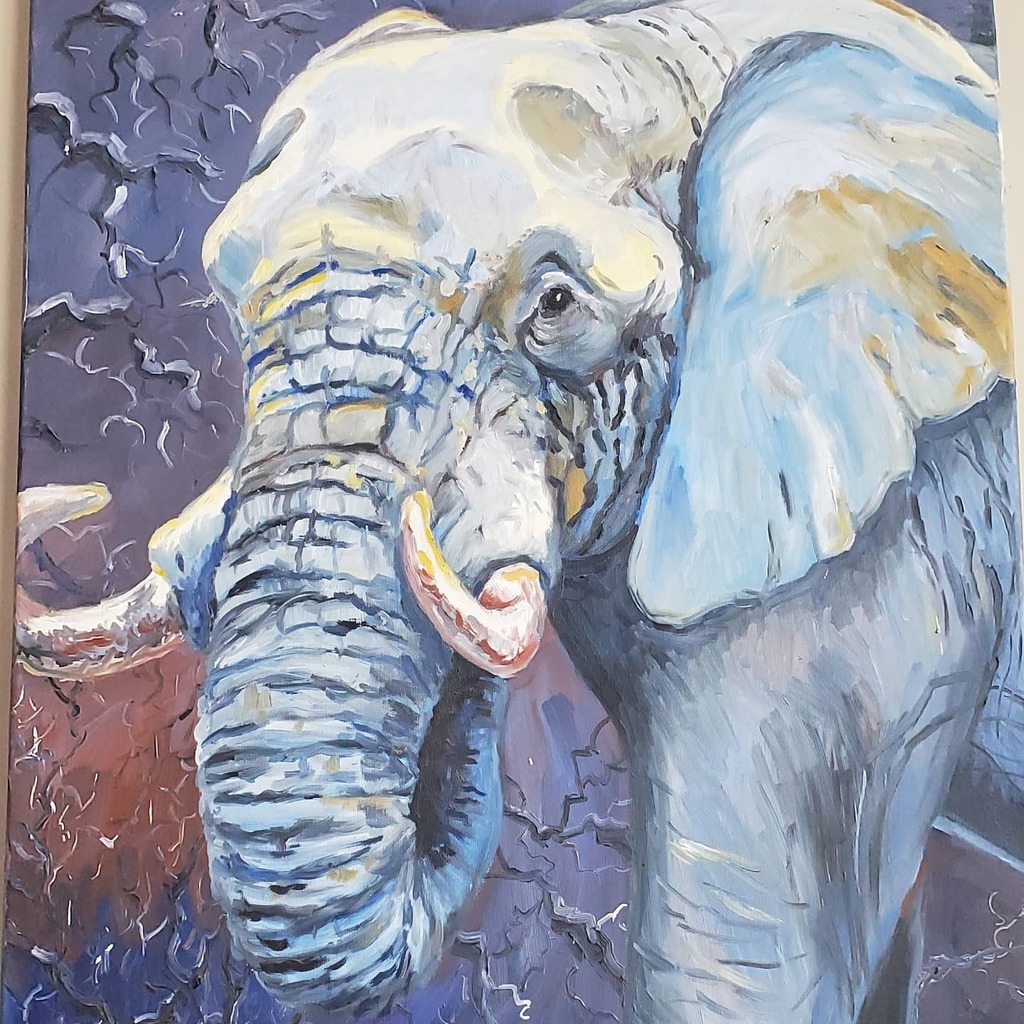 AEdmondsStudio's tweet photo. I usually post my digital children book illustrations, but I like to mix it up with the fine art I have done. This is one of my oil on canvas.
#art
#animalart
#artoninstagram
#elephantpainting
#wildlifepainting
#painting
#artist
#creativeI usually post my digital children… https://t.co/PAaCL6PUMq
