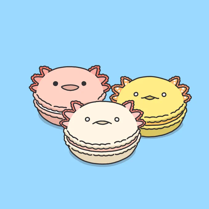 ウーパールーパーマカロン 