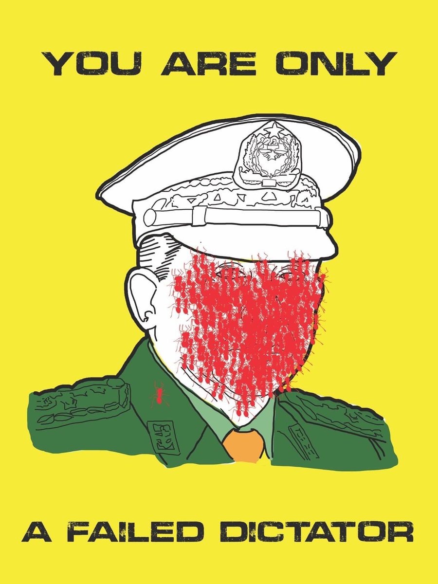 Stupid , inhuman and lawless dictators must go to hell. Dictatorship must end.LOCOMOTIVE XYZ

#Mar14Coup
#WhatsHappeningInMyanmar