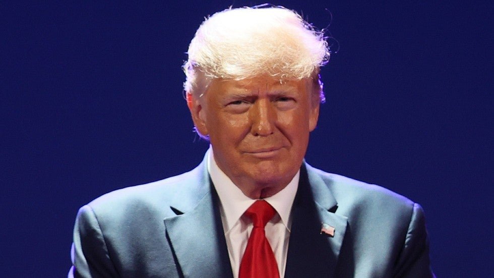 thehill's tweet photo. Alabama Republican Party to gift Trump with resolution dubbing him "one of the greatest and most effective presidents" https://t.co/BpU145c5dC https://t.co/XQALbzFqEU