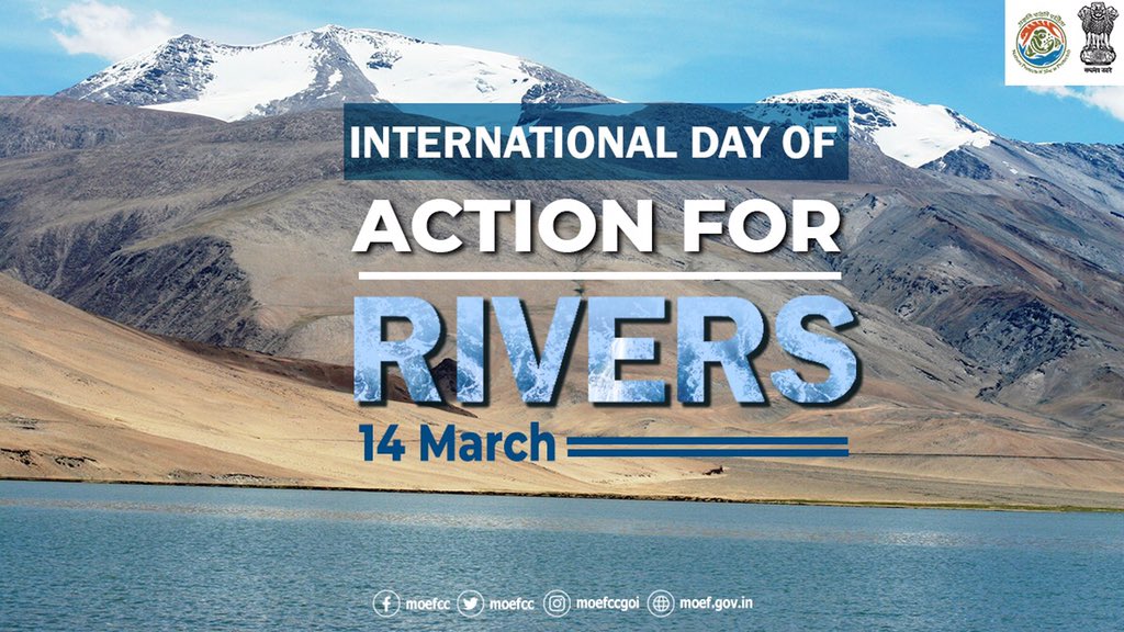 Rivers are the lifeline and they matter to our lives. On #InternationalDayOfActionForRivers let's take a pledge to protect our rivers and other water bodies from pollution. #RightsofRivers