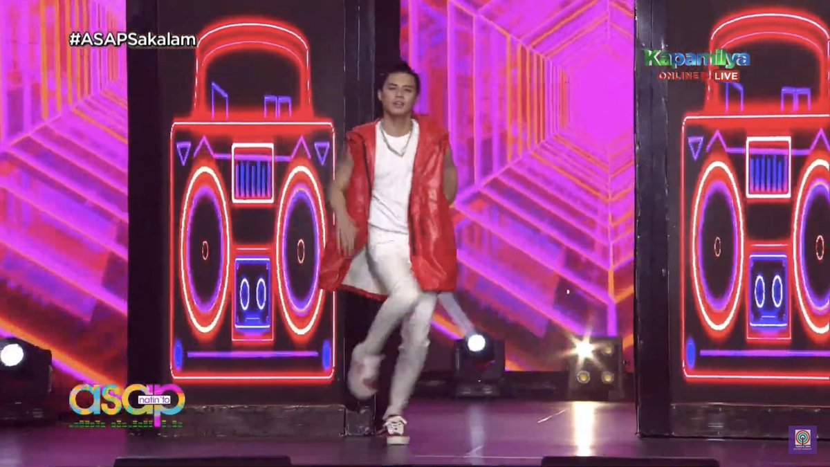 ASAPOfficial's tweet photo. Joshua and LoiNie perform perform “Celebrate” on ASAP Natin ‘To! 
#ASAPsakalam https://t.co/F0PFrMlKYk