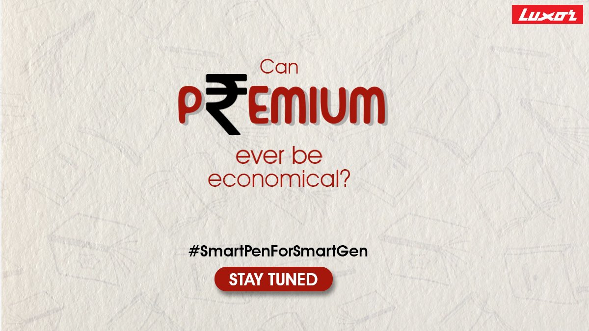 LuxorIndia's tweet photo. Yes.
Stay Tuned.
#SmartPenForSmartGen
#LuxorAtEveryStage https://t.co/N7gY6cSjDB