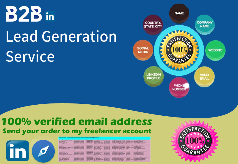 Upwork: upwork.com/freelancers/~0…
Fiverr gig: fiverr.com/share/KkRDGW

#b2bleadgeneration #leadgeneration #linkedinleadgeneration #listbuilding #emailmarketing #webresearch #datascraping #dataentry #datamining  #digitalmarketing #prospectlist #virtualassistant #remotework