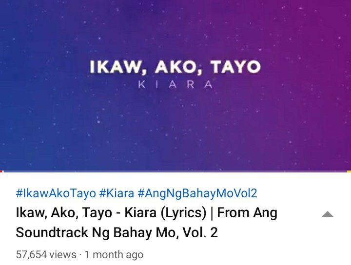 Stream lang ng stream Ikaw, Ako, Tayo

Road to 70K on spotify
Road to 60K on youtube

#KiaraTakahashi
<a href="/_kiatakahashi/">Kiara Takahashi</a>

open.spotify.com/track/1hfKU2Ko…

youtu.be/j19sEw0L16I