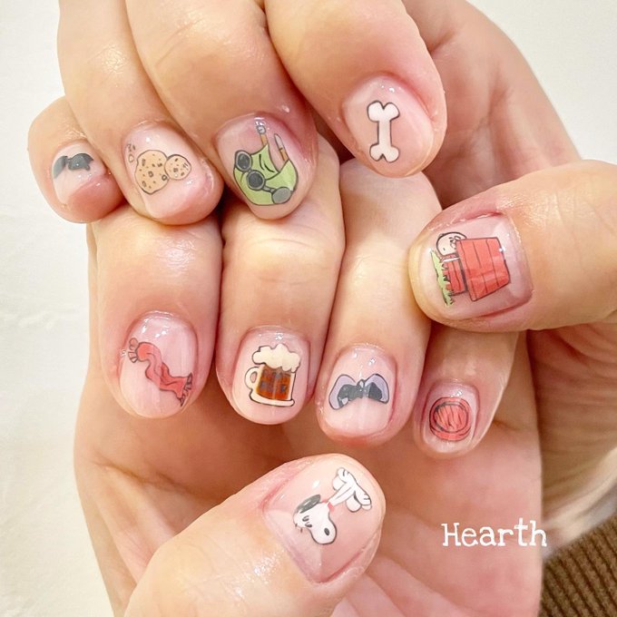 スヌーピーネイルのtwitterイラスト検索結果