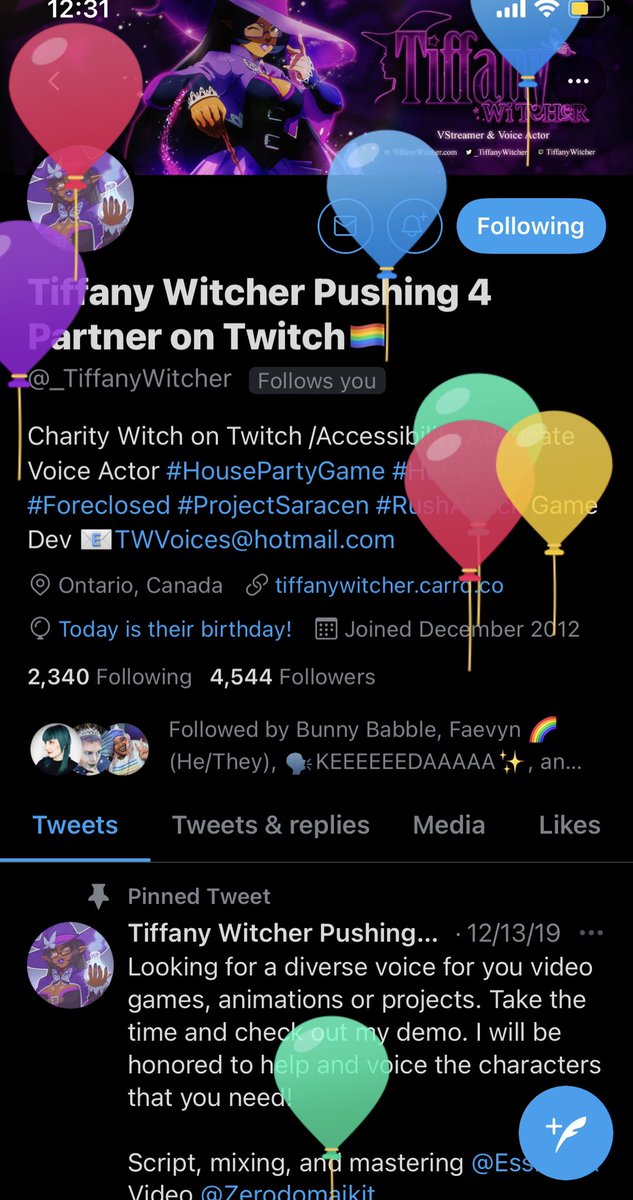Let’s give a <a href="/_TiffanyWitcher/">StreamersVSLupus</a> a very happy birthday! 

Not only is she an amazing content creator; but a super talented VA! 

Happy Birthday Tiffany! May it be filled with so much love!