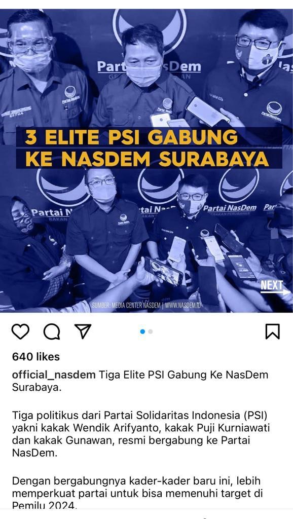 dipecat <a href="/psi_id/">DPP PSI</a> ditolak PDIP, dipungut <a href="/official_nasdem/">Partai NasDem</a> hehehe