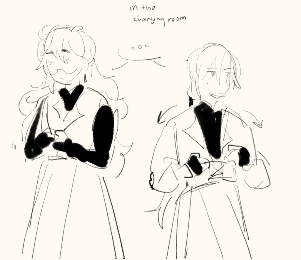 speaking of my ocs. i was deconstructing their outfits ystd and 
