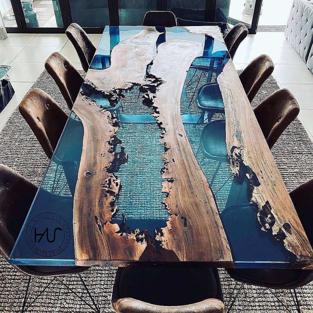 Rate 1-10 this design?  This table by @hausofmachines looks amazing.
.
.
.
#woodcraft #woodtable #table #diningtable #woodandepoxy #epoxy #epoxytable #epoxyresin #resinart #resinartist #resinartwork #furniture #architect #epoksi #epoxyresin #diy #resin #epoxycasting #resinart