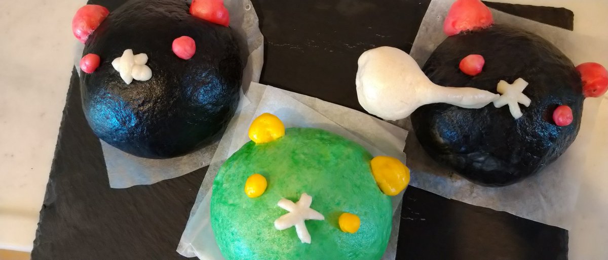 シスイ ポケモン実況者のプラムさんが動画内で作ってたナマコブシ肉まんがあまりに可愛かったので真似して作ってみました 大 オプションでなんちゃってとびだすなかみも 笑 プラムのボックス ナマコブシ ポケモン