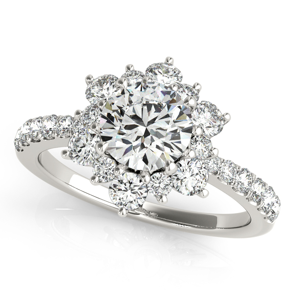 EncoreDT's tweet photo. Floral engagement rings give romance a new meaning. With a lavish round shaped floral halo, this diamond engagement ring will take your proposal to a whole new level. Check out all of our designs here: https://t.co/xCcO97dj8T https://t.co/XGtDdYnzdW