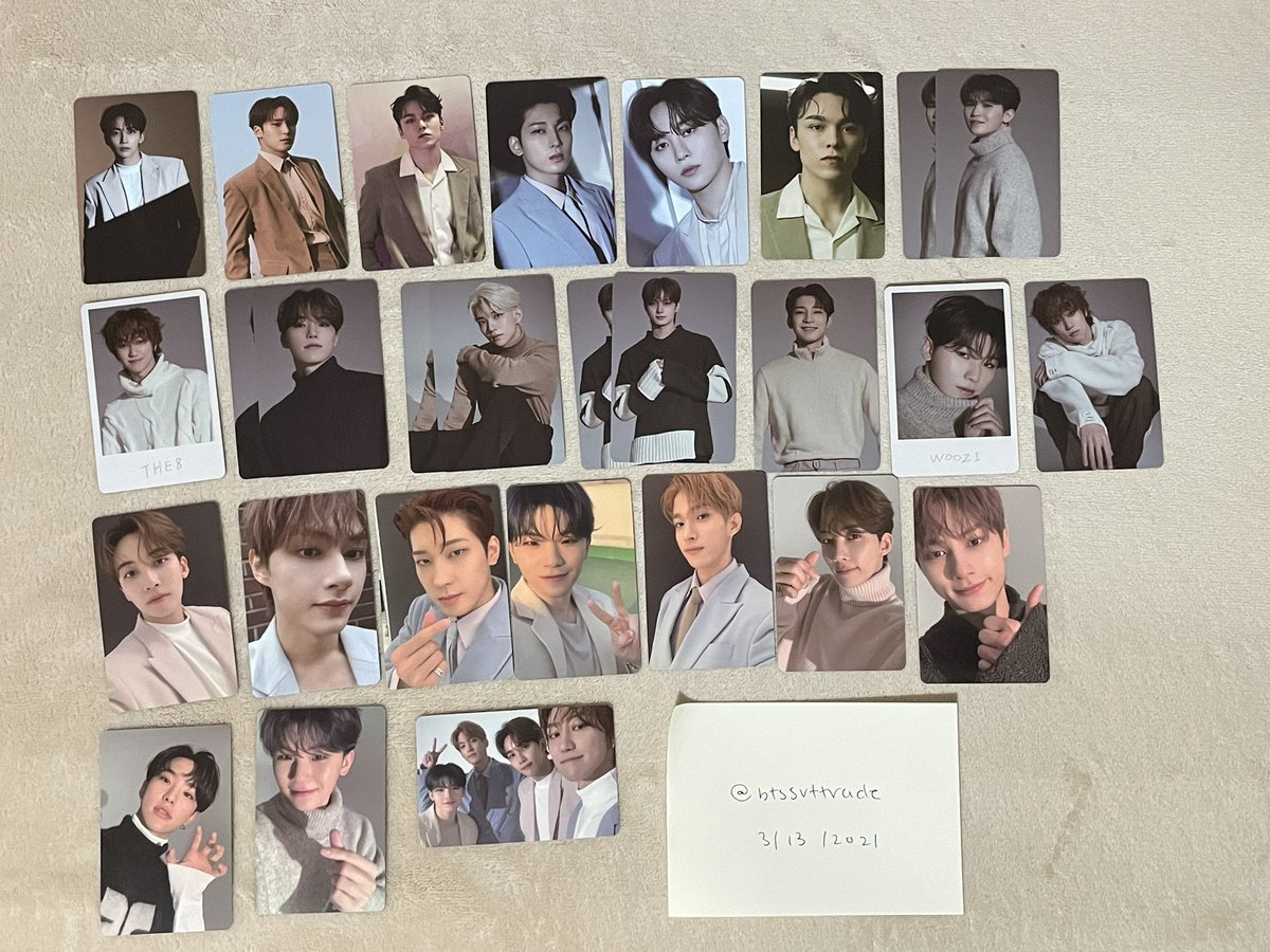 btssvttrade's tweet photo. WTT WTS SEVENTEEN IN COMPLETE PC

Have: first photo 
Want: second photo 

Selling $3usd each before shipping 

WW: trading prefer USA CAN, sell WW

@TradesKpop @kpopthriftshop @svttrading @svttradingusa @SvtUSAtrading https://t.co/fMG3JU9DoJ