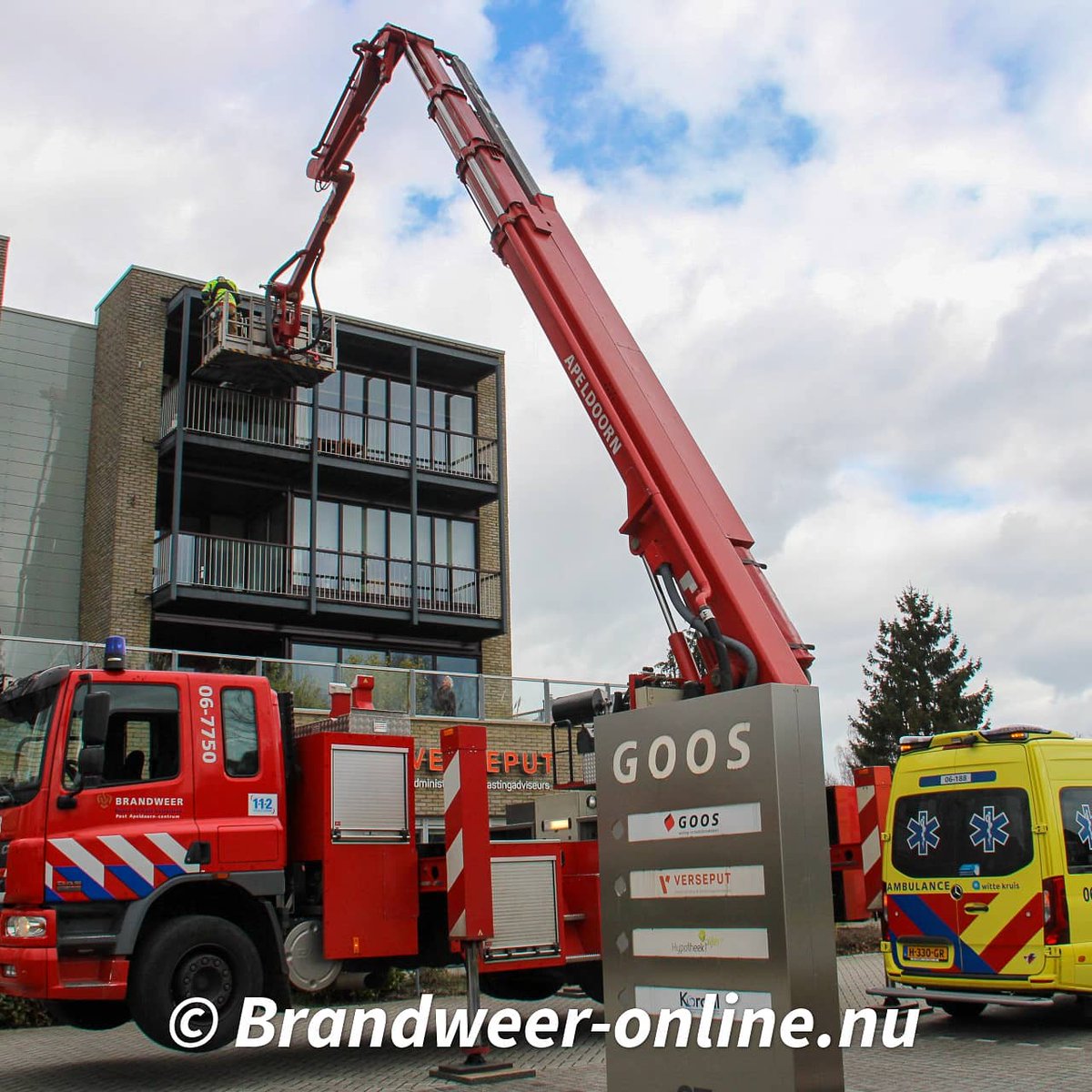 Melding brandweer Oud-Veldzichtlaan Apeldoorn