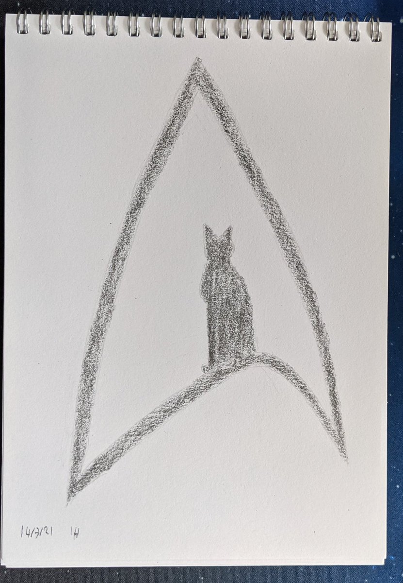 rebootingme's tweet photo. #DailyDrawingForMarch Day 14 and back on Trek https://t.co/8yabeZb4xO