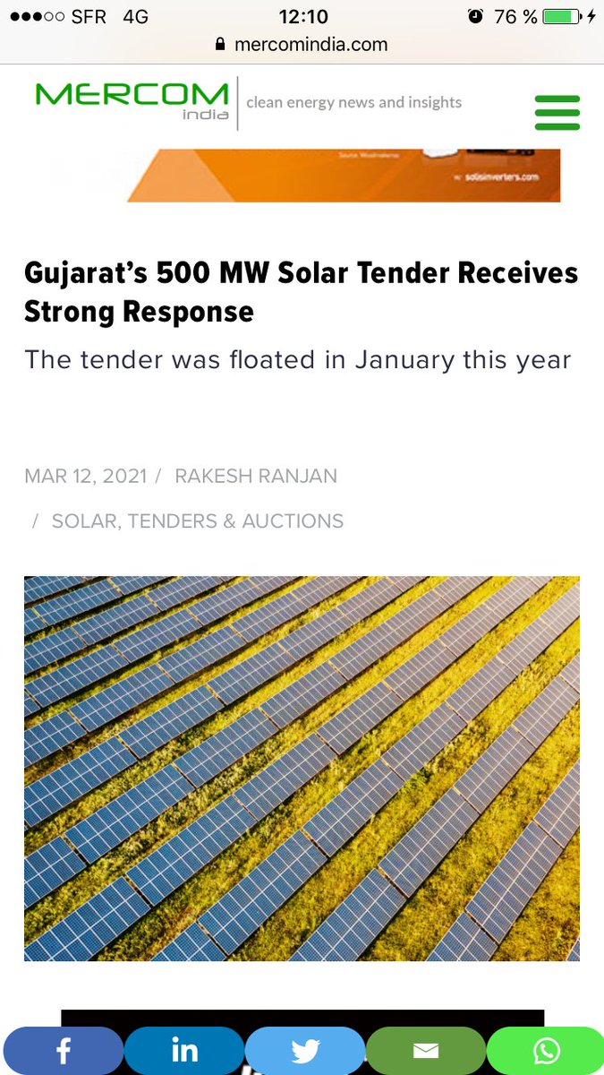 Trad_Connection's tweet image. $RMGB 🚀
@chamath Spac Money 💸

"The bidders’ list includes 
@ReNew_Power"

Solar Energy Stocks Are On Fire 💥
$RUN $SPWR $ENPH $SOL $JKS
$SUNW

@PJ_Matlock
@JonahLupton 
@DeItaone
@stoolpresidente 
@Hugh_Henne
@ChrisRandone
@alexcutler247
@yatesinvesting 
@The_RockTrading