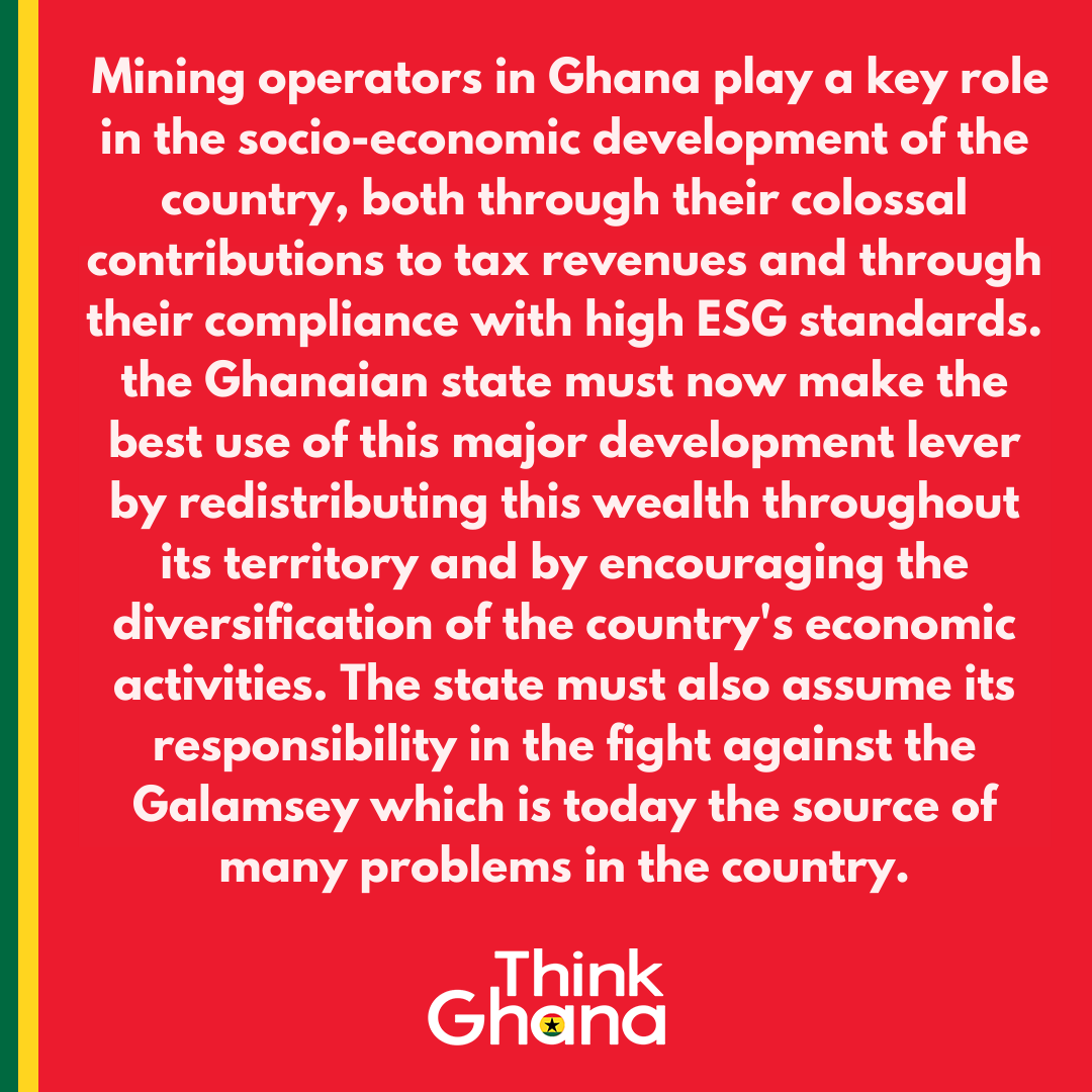 ghana_think's tweet photo. Mining operators in Ghana play a key role in the socio-economic development of the country, both through their colossal contributions to tax revenues and through their compliance with high ESG standards.
#Mining #ghana #gold #stopgalamsey
src: https://t.co/X8xNpciw1J https://t.co/QiWLkKzZCb