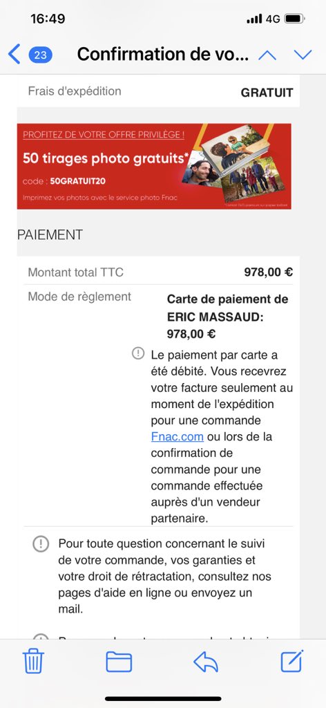 EricMassaud's tweet image. La meilleure arnaque que j’ai reçue par mail à ce jour…
Ils font des progrès petit à petit, méfiance !!!