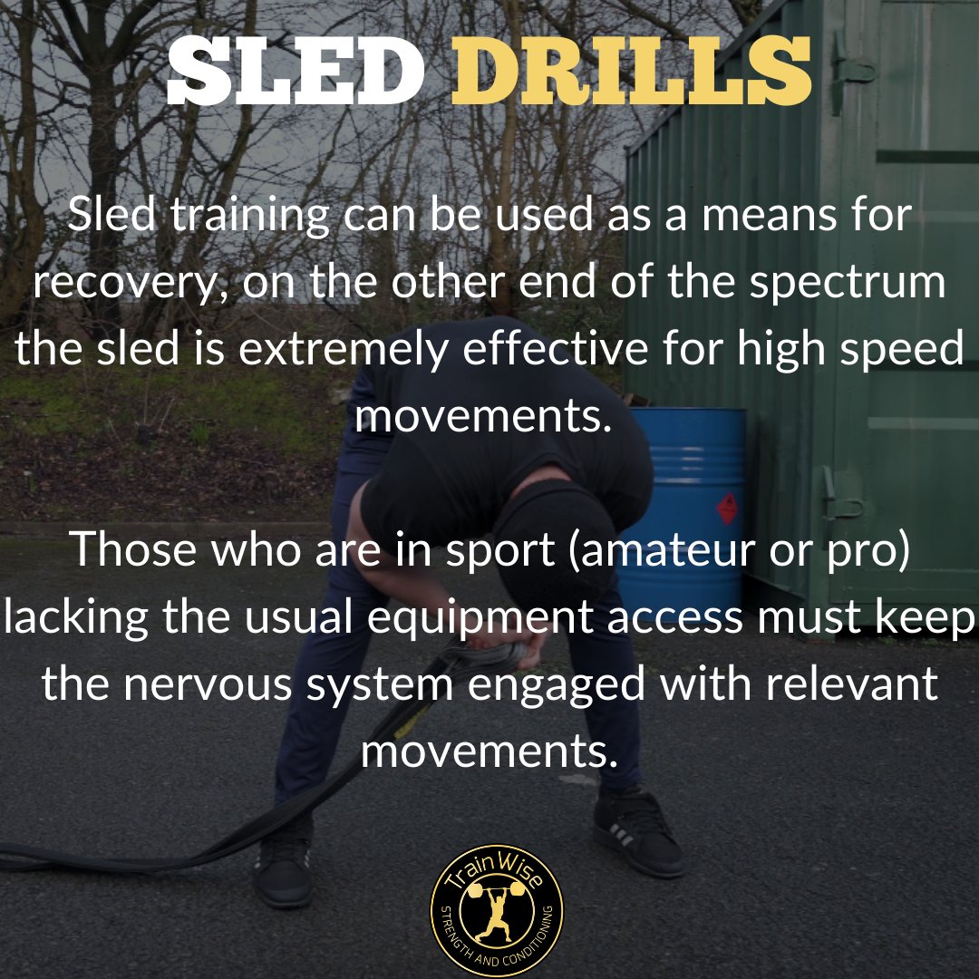 CoachMikeWiseo's tweet photo. There's a reason @WESTSIDEBARBELL love the sled
#trainingfromhome #noexcuses https://t.co/o4C4l5HFek