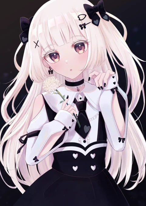 #ホワイトデーは銀髪白髪を愛でる日 
シャルムちゃーん! 