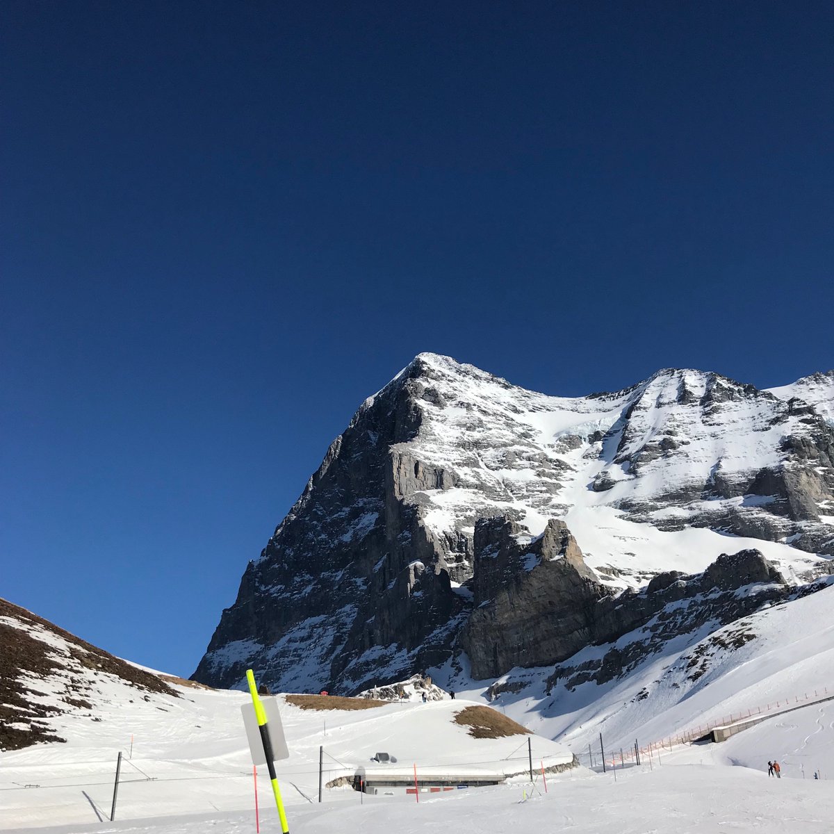 The majestic Eiger on a sunny day. Just one of the countless joys and privileges of being a #skiinstructor in the #jungfrauregion #grindelwald #wengen #murren #mpibrokers #skiholidays #skisetwengen #visitswitzerland #bestskiresort