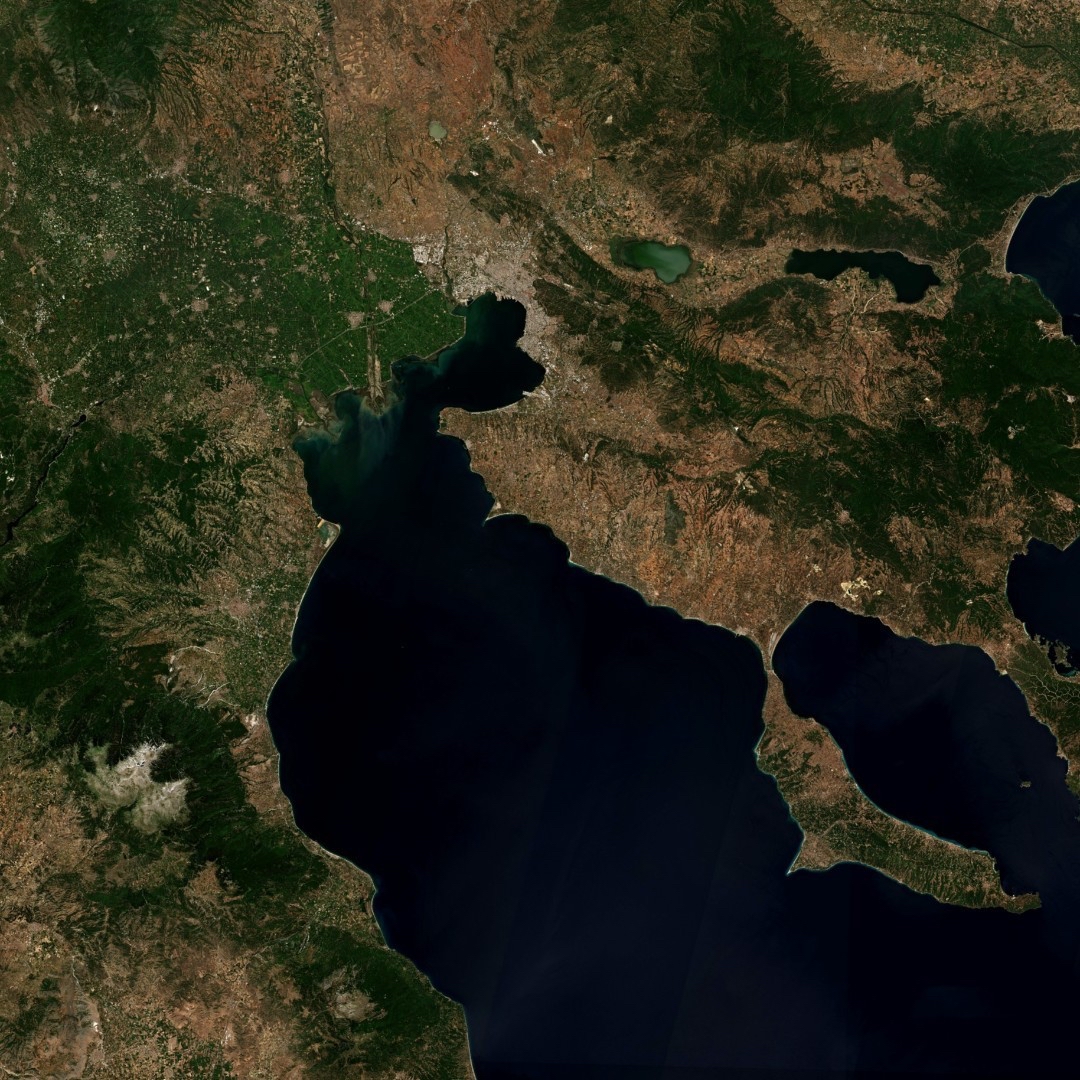 CopernicusEU's tweet photo. 🛰️🇪🇺 Today we travel to the Thermaic Gulf, Greece 🇬🇷 https://t.co/eylQRLxnd4