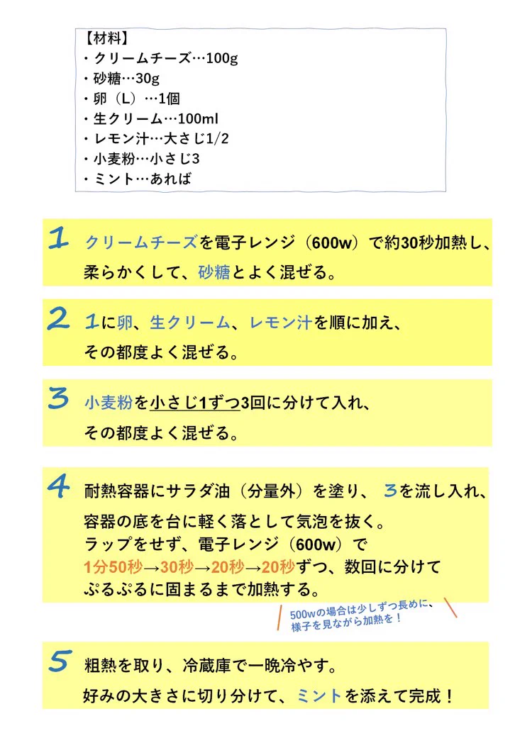 お菓子作り初心者の人でもきっと作れる？！簡単に出来るチーズスイーツレシピ！