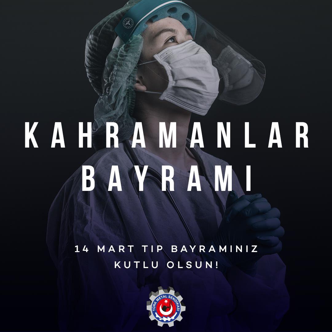 Özellikle yaşadığımız koronavirüs salgınında tüm dünya korku ve panikle evlere kapanmışken, fedakarca çalışarak canını ortaya koyan,onca zorluğa rağmen insanlık için mücadele eden doktor ve sağlık çalışanlarımızın #14MartTıpBayramı 'nı yürekten kutluyorum.
